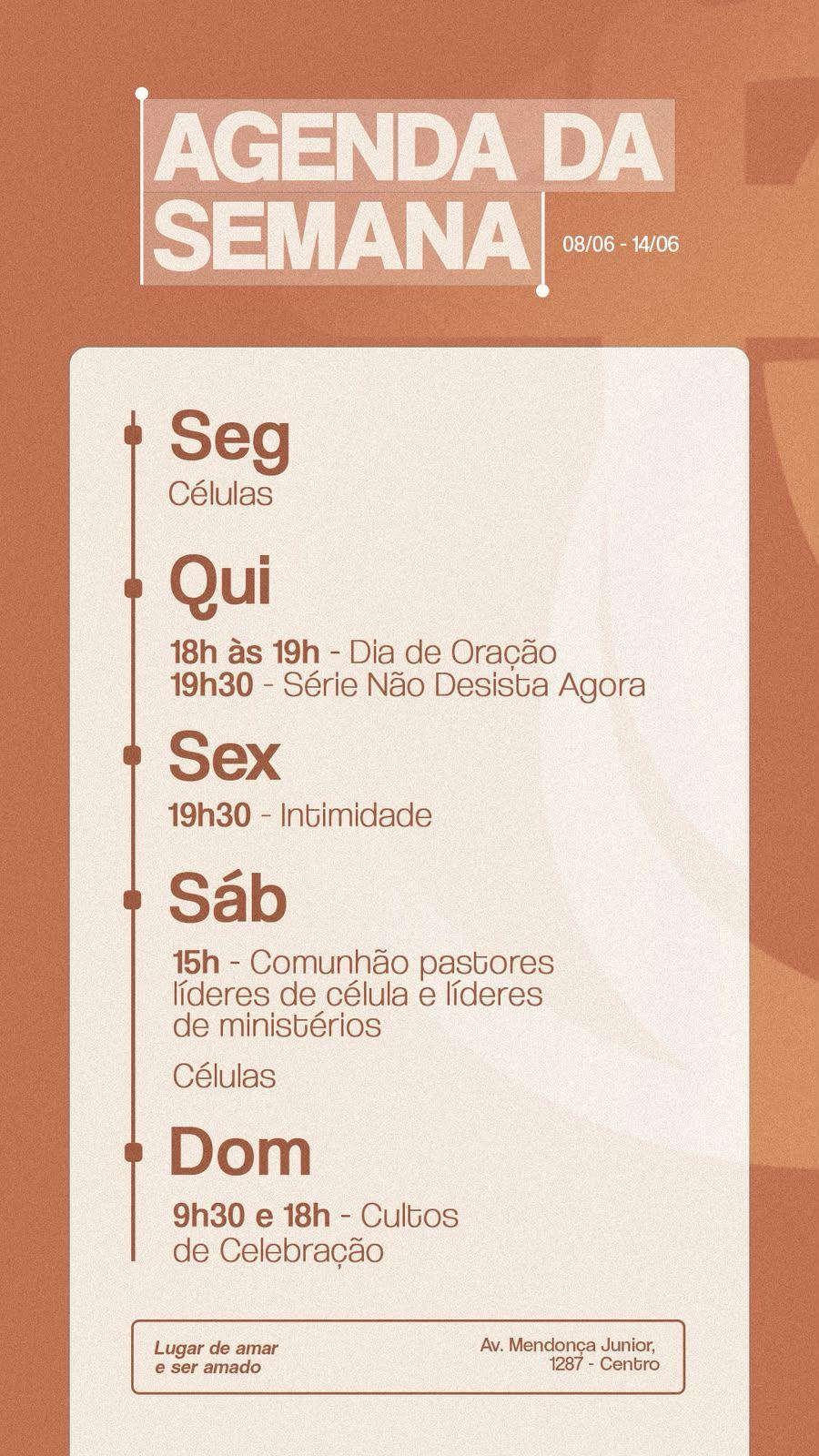 Agenda da Semana