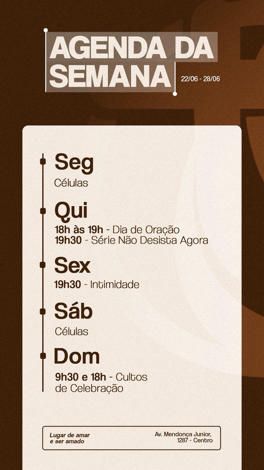 Agenda da Semana